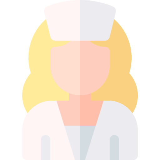 pielęgniarka Basic Rounded Flat ikona