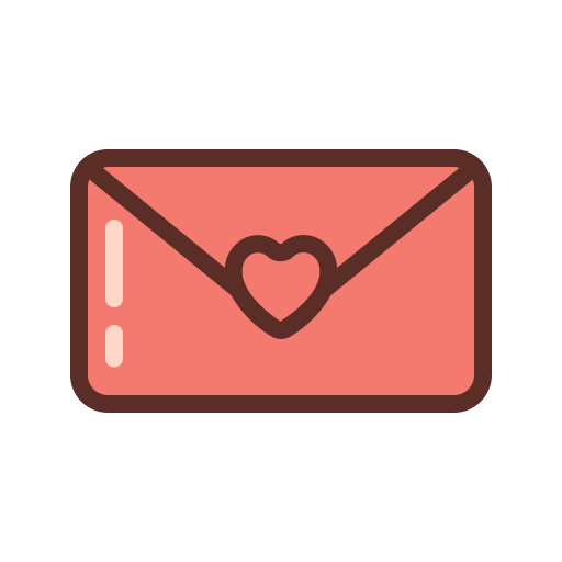 envelop Generic Outline Color icoon