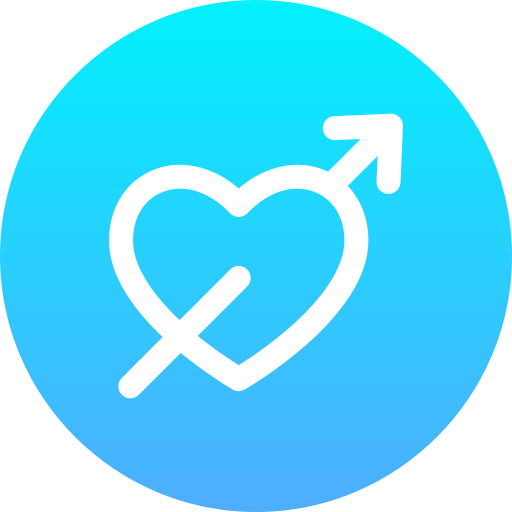 Love arrow Generic Flat Gradient icon