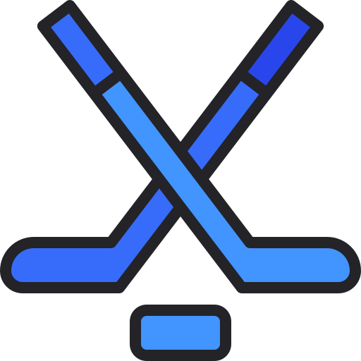 Ice hockey Generic Outline Color icon
