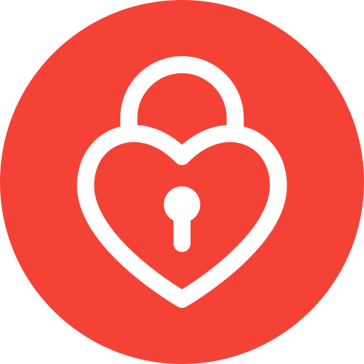 Heart lock Generic Flat icon