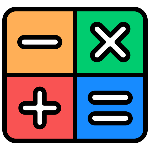 Calculation Generic Outline Color icon