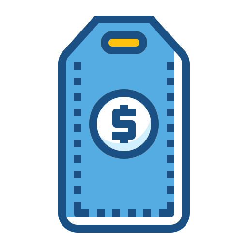 Price tag Generic Color Omission icon