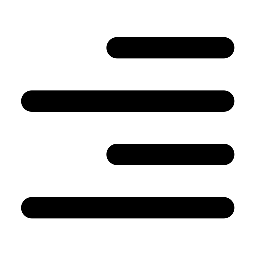 prawidłowe wyrównanie Generic Glyph ikona