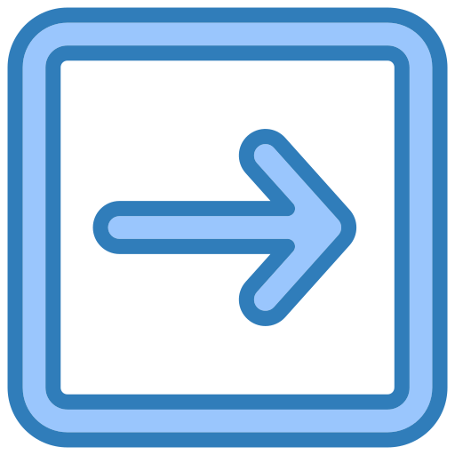 rechtse pijlen Generic Blue icoon
