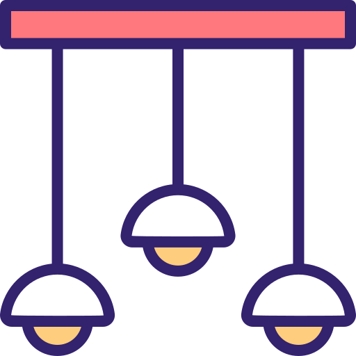 シーリングライト Generic Outline Color icon