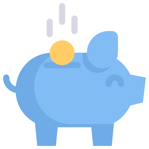 geld besparen Generic Flat icoon