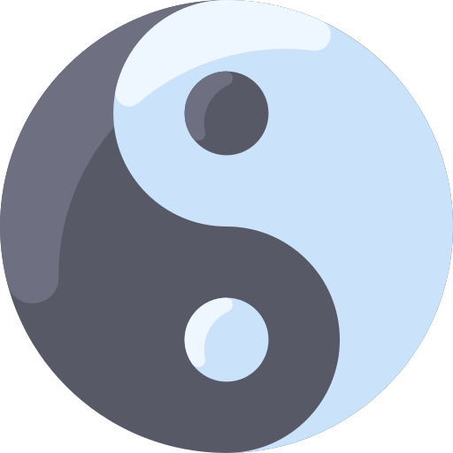 yin yang Vitaliy Gorbachev Flat icona
