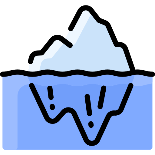 iceberg Vitaliy Gorbachev Lineal Color Icône