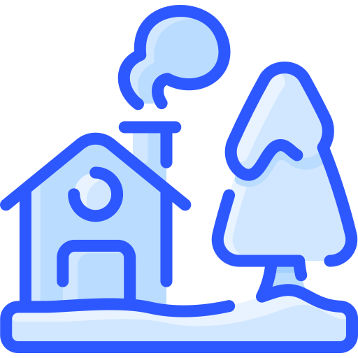 Wooden house Vitaliy Gorbachev Blue icon
