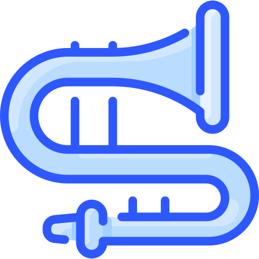 trombone Vitaliy Gorbachev Blue Ícone