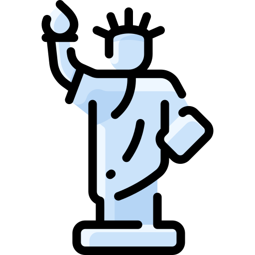 statua della libertà Vitaliy Gorbachev Lineal Color icona