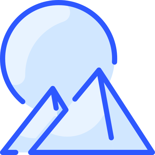 Pyramids Vitaliy Gorbachev Blue icon
