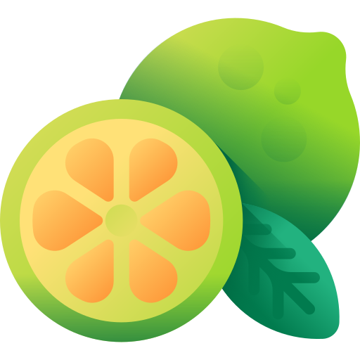 citron vert 3D Color Icône