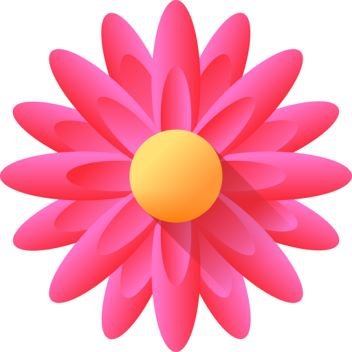 Dahlia 3D Color icon