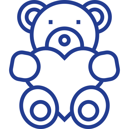 oso de peluche Detailed bright Lineal icono