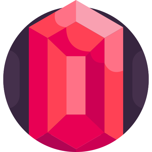 Ruby Detailed Flat Circular Flat icon