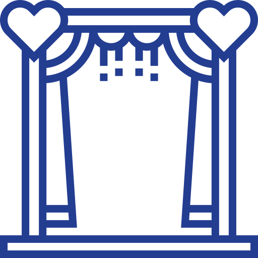 arco de boda Detailed bright Lineal icono