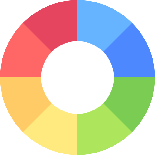 Color wheel Basic Rounded Flat icon