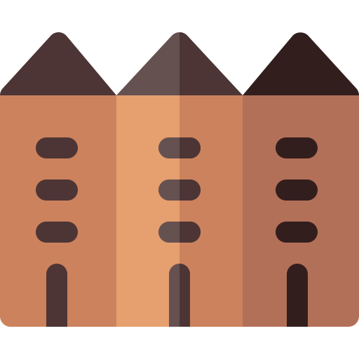 Townhouse Basic Rounded Flat icon