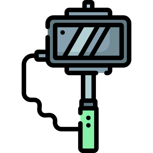 Selfie stick Special Lineal color icon