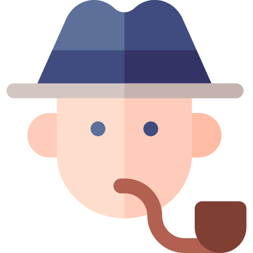 detective Basic Rounded Flat icono