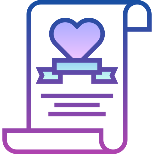 Love letter Detailed bright Gradient icon