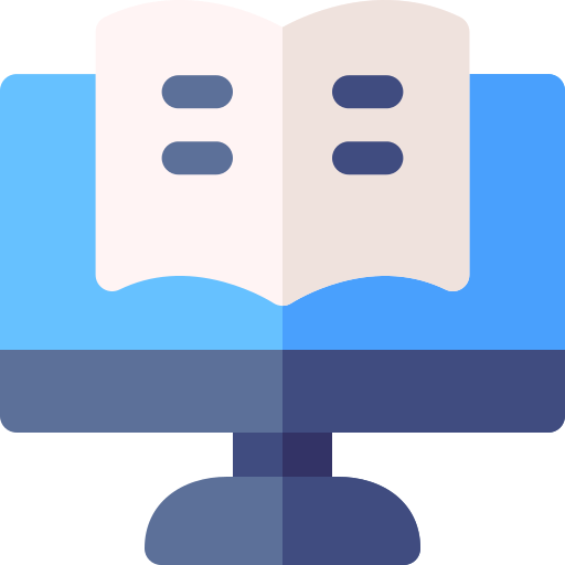 libro electronico Basic Rounded Flat icono