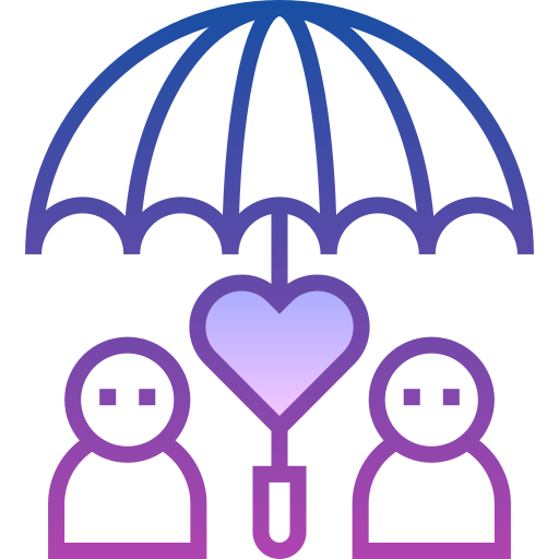 傘 Detailed bright Gradient icon