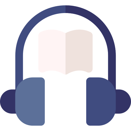 audio libro Basic Rounded Flat icono