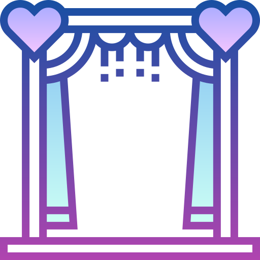 Свадебная арка Detailed bright Gradient иконка