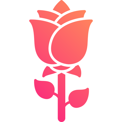 Rose flower Generic Flat Gradient icon