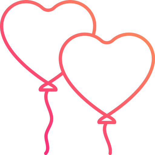 Heart balloon Generic Gradient icon