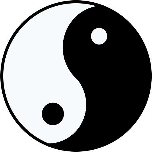 yin yang Generic Outline Color ikona