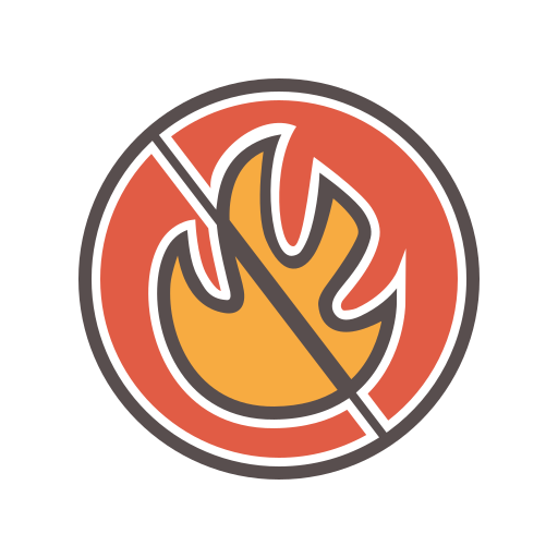 kein feuer Generic Outline Color icon