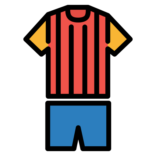 voetbal tenue Kosonicon Lineal color icoon