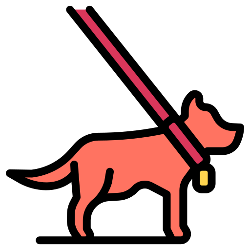 Guide dog Generic Outline Color icon