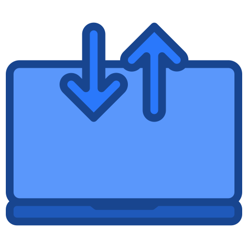 transferencia de datos Generic Blue icono