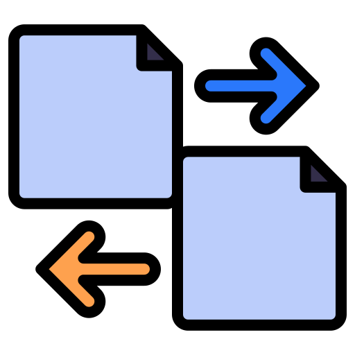 transferencia de datos Generic Outline Color icono