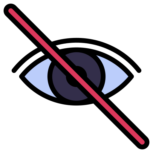 ślepy Generic Outline Color ikona