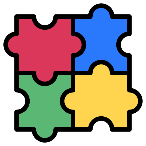 puzzel Generic Outline Color icoon