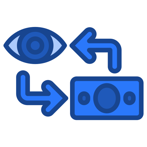 pay per visualisierung Generic Blue icon