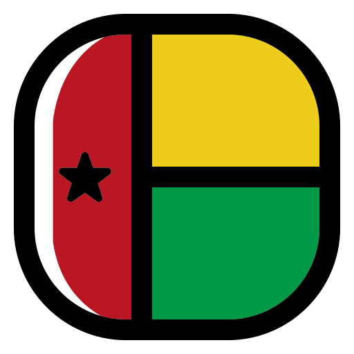 기니 비사우 Generic Outline Color icon