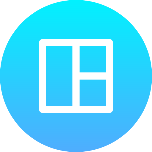 Layout Generic Flat Gradient icon