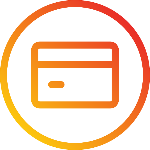 karta kredytowa Generic Gradient ikona