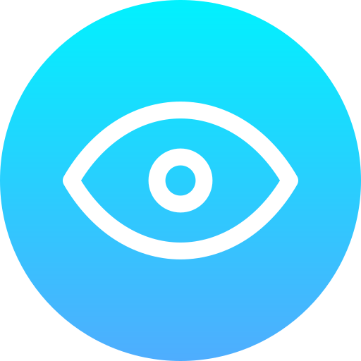 ojo Generic Flat Gradient icono