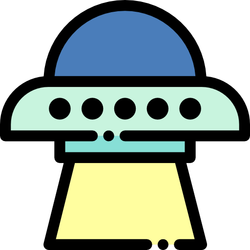 Ufo Detailed Rounded Lineal color icon