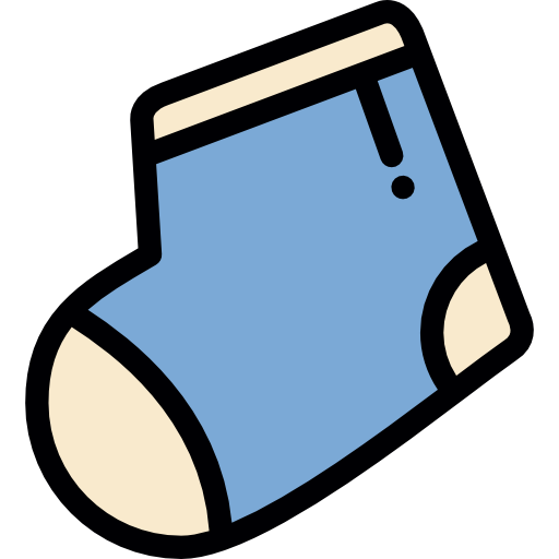 Sock Detailed Rounded Lineal color icon