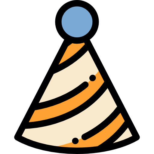 czapka imprezowa Detailed Rounded Lineal color ikona