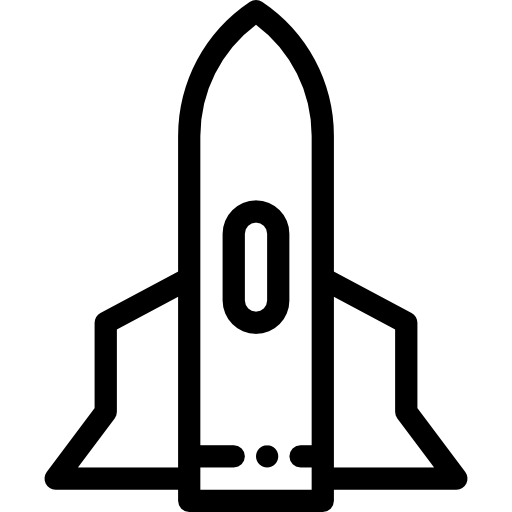 Космический корабль Detailed Rounded Lineal иконка